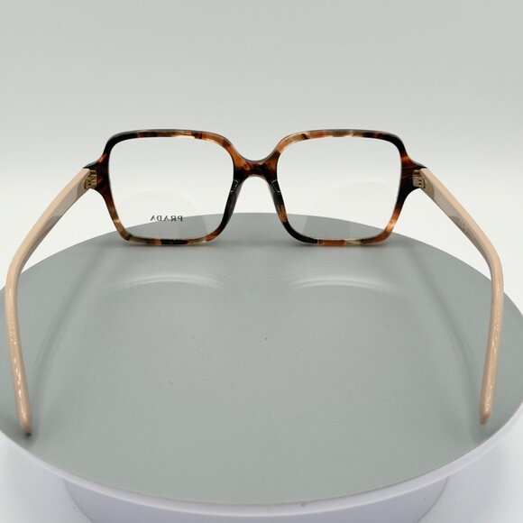 Prada Eyeglasses Frames PR A02V Havana Caramel Square 51-17-145 - Picture 6 of 10